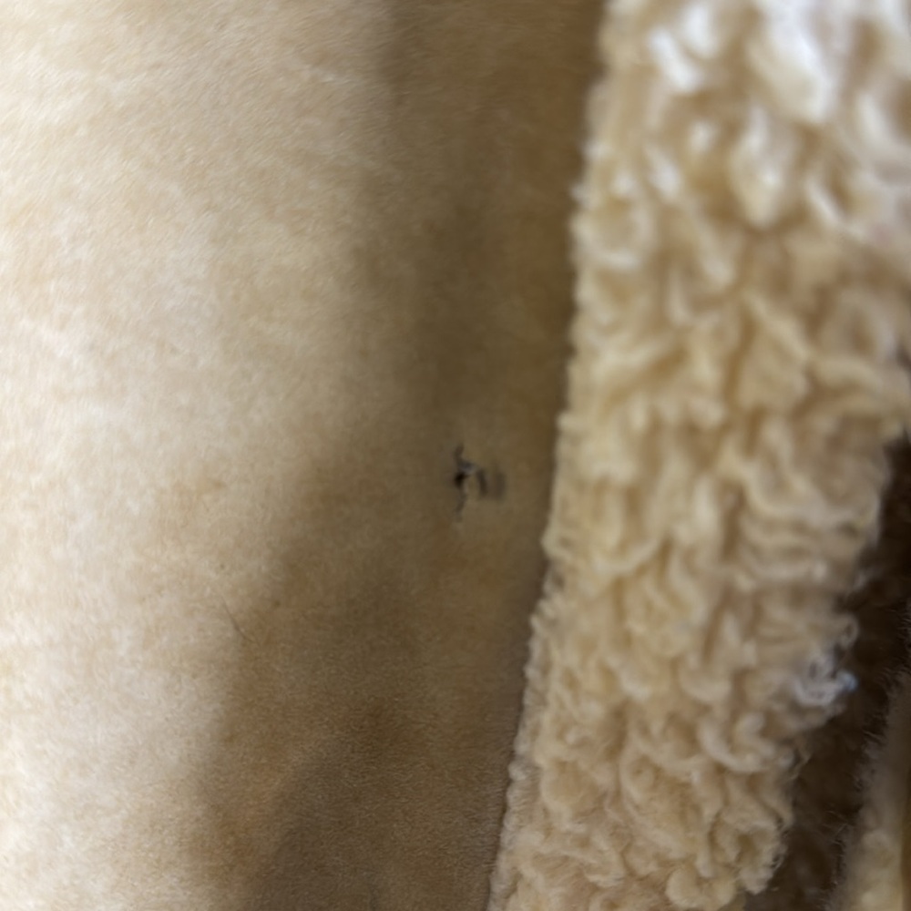 Vintage 70s Rancher Coat Mens Size medium Brown Faux Suede Shearling Ranch - Picture 5 of 8